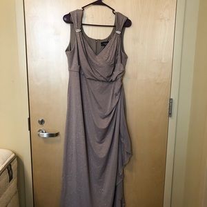 Formal sparkly taupe dress